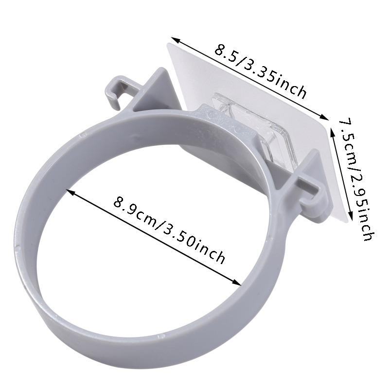 Bathroom Hair Dryer Holder Stand with Shelf Wall Mounted Organizer for Hair Dryer Styling Tools & Toiletries Space Saving Storage Rack