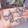 Three Sets of Jewelry Fashionable Butterfly Zircon Jewelry Set