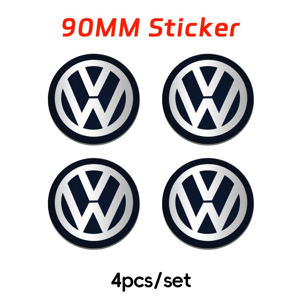 Для VW Volkswagen Jetta MK5 Golf 4 шт. Для Volkswagen VW 70 мм 80 мм 90 мм 100 мм 120 мм Автомобильный значок Колпачки на центр колеса Наклейка Значок