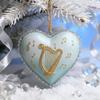 Рождественское подвесное украшение в форме сердца для дома, офиса, праздничной вечеринки, елки, акриловый кулон для подвешивания в виде сердца любви