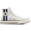 Converse Chuck 70 High Archival Stripes - Vintage White Unisex Sneakers Cream Blue Black A08725C