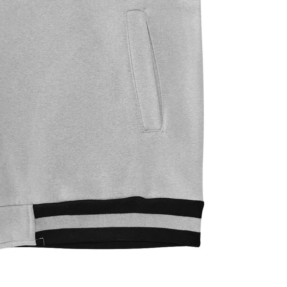 2025 Европейская и американская мужская модная осенне-зимняя куртка-кардиган на пуговицах в стиле бейсбольной куртки пэчворк