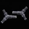 20PCS Transparent Acrylic 3 Way Fish Tank Line Tubing Joint Aquarium Y Shape Air Pump Soft Pipe Tee Connector
