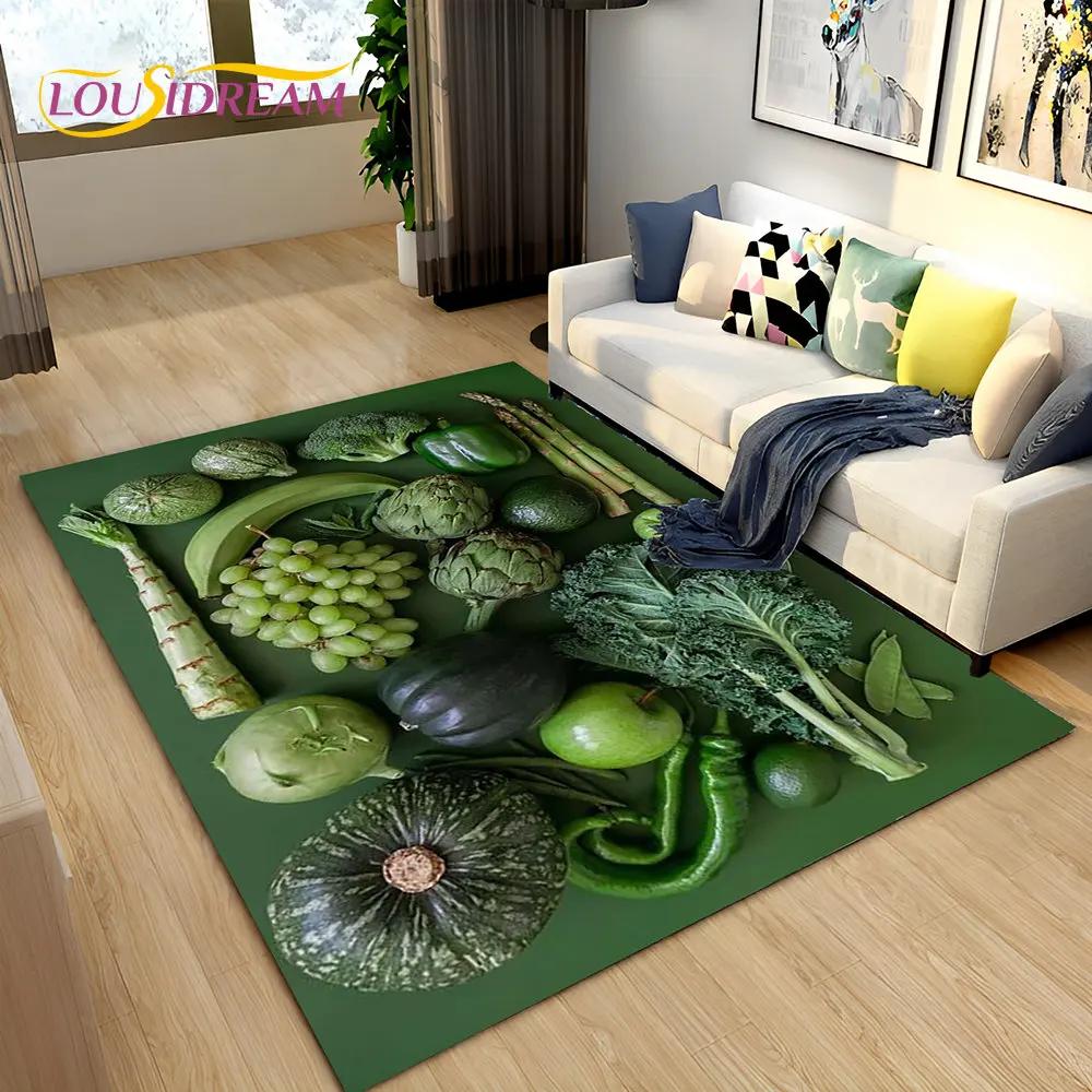 Коврик для овощей, специй, фруктов, приправ, коврик для гостиной, спальни, дивана, коврик для кухни, декор для кухни, нескользящий напольный коврик