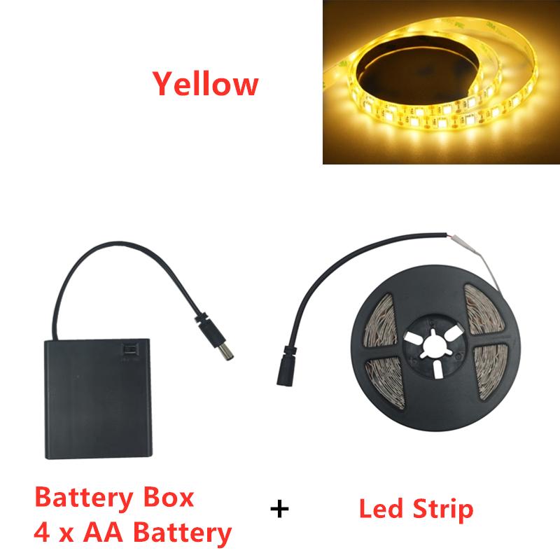 Battery 5V USB LED Strip 2835 DC LED Light Flexible 50CM 1M 2M 3M 5M white warm Waterproof TV Background Lighting Night light