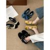 French Retro Double Buckle Mary Jane Flat Single Shoes Women's 2025 New Niche Versatile Ballet Shoes Grandma Shoes
