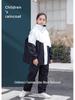 Детский непромокаемый костюм (дождевик и штаны) с большим козырьком и отделением для рюкзака для мальчиков и девочек