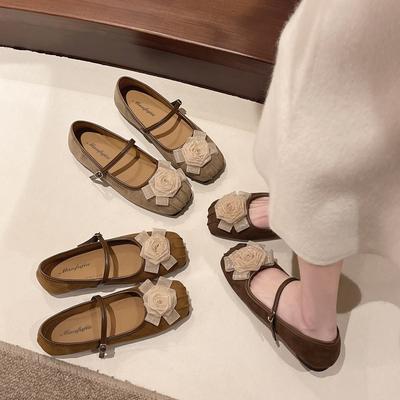 Французские балетки на плоской подошве, туфли-феи, весна и осень 2025, новые летние балетки с юбкой, вечерние туфли