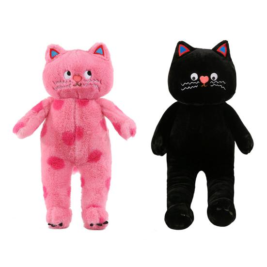 Плюшевая кукла в форме кота в горошек, плюшевая игрушка, прочная, мягкая, удобная, мягкая игрушка для украшения дома