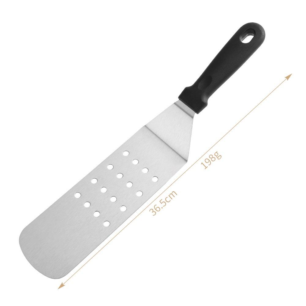 Stainless Steel Teppanyaki Scraper Non-Stick Cooking Spatula Steak Fried Shovel Outdoor BBQ