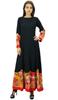 Womens Designer Anarkali Kurti Dress Ethnic Black Casual Flared
