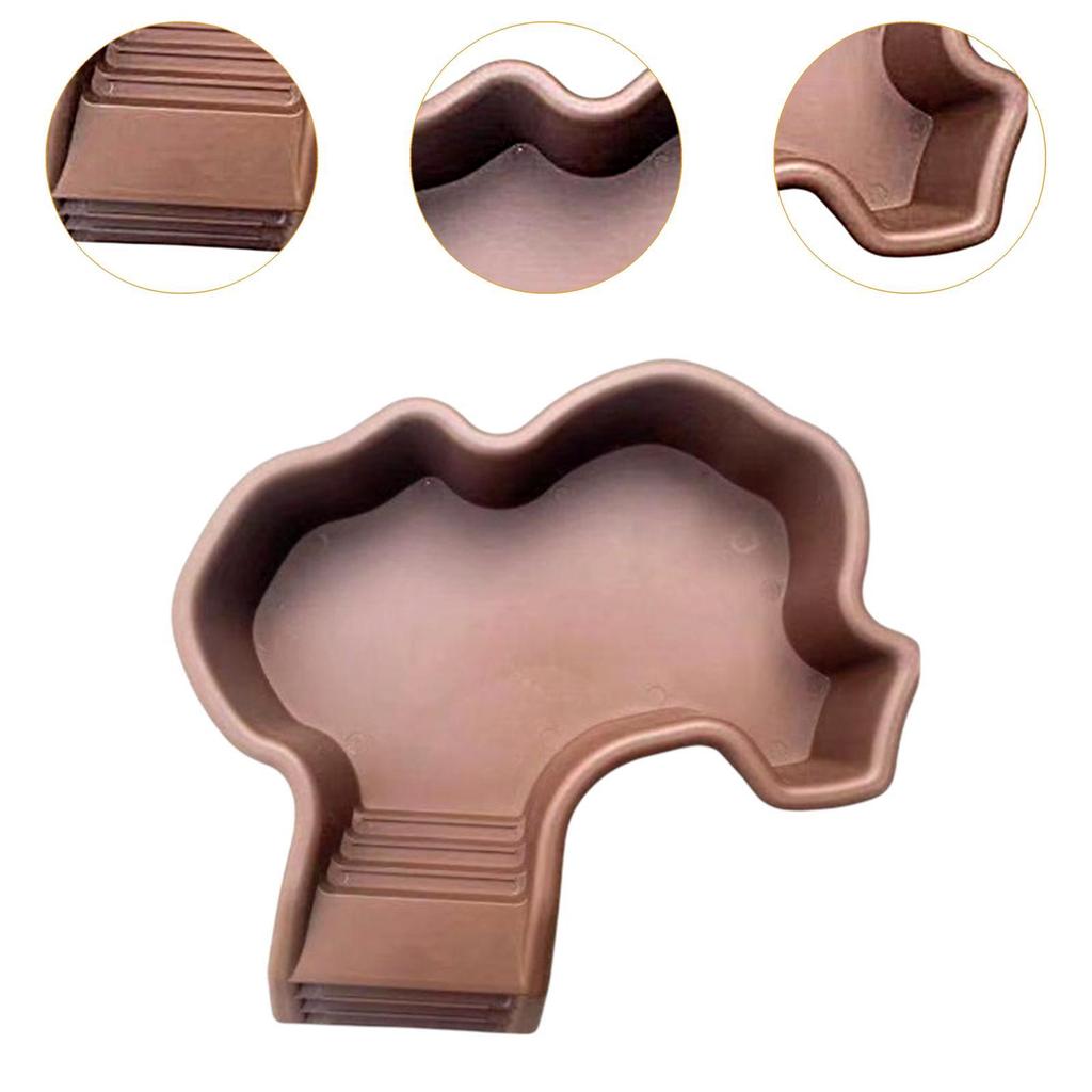 Tortoise Food Dish with Ramp Multifunctional Water Bowl Aquarium Supplies for Turtles and Reptile Pets