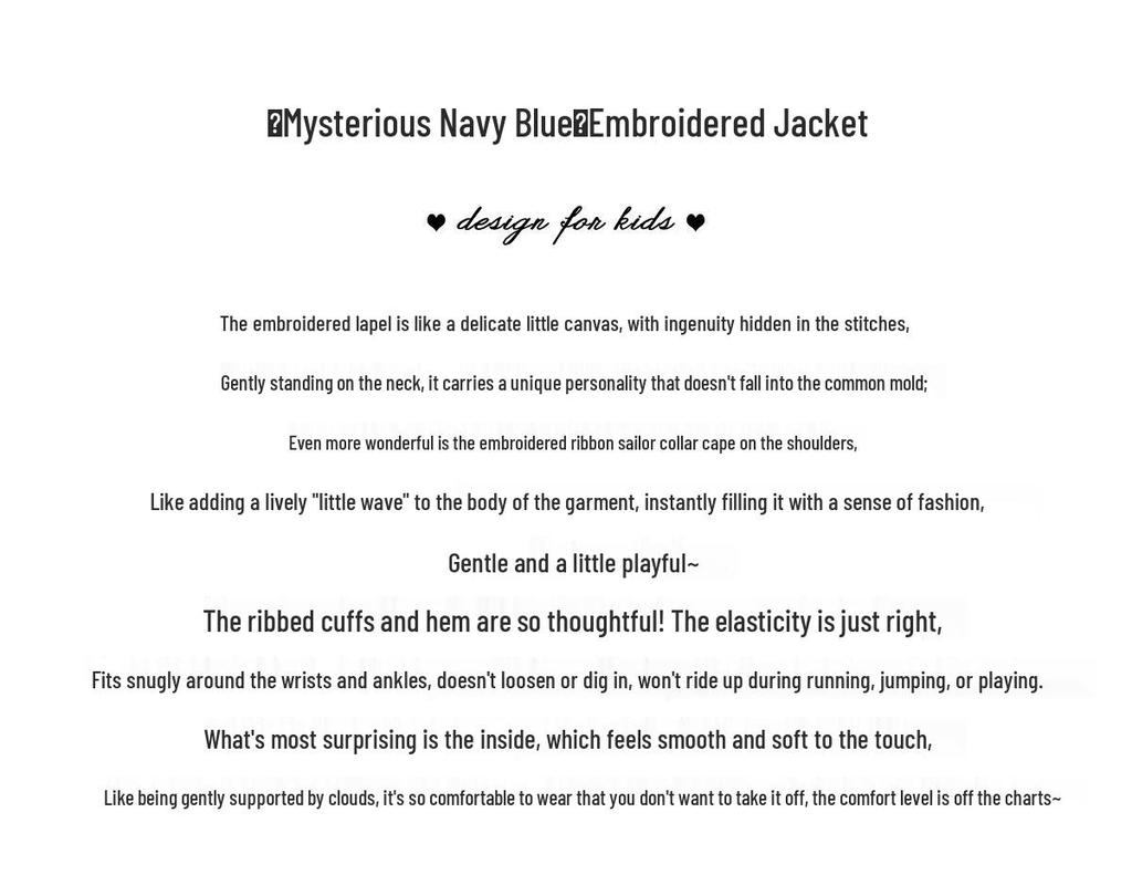 Пальто с темно-синим воротником для девочек Tao Town - 2025 Повседневная преппи весенне-осенняя короткая куртка для детей