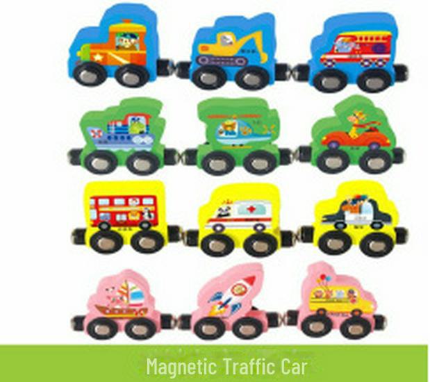 Magnetic Wooden Train with Letters & Numbers - Educational Toy for Ages 1-3