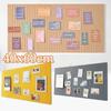 Lightweight DIY Felt Wall Stickers No Drill 40x60cm Photo Display Board Self-Adhesive Felt Bulletin Board Gallery Wall