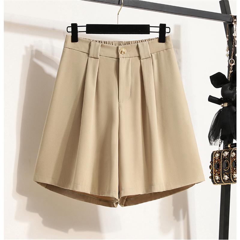 Dimanaf 2022 Большие размеры, летние шорты, брюки с высокой талией, женские свободные повседневные женские повседневные брюки, базовые брюки, брюки 5XL