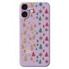 For iPhone 17 Case Christmas Tree Gingerbread Pattern Printing Straight Edge TPU Phone Back Cover
