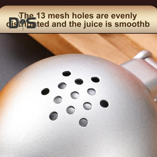 Соковыжималка для лимона из нержавеющей стали. Эргономичная ручка с защитой от ржавчины и отверстием для подвешивания. Легко хранить. Нескользящая ручная ручная соковыжималка.