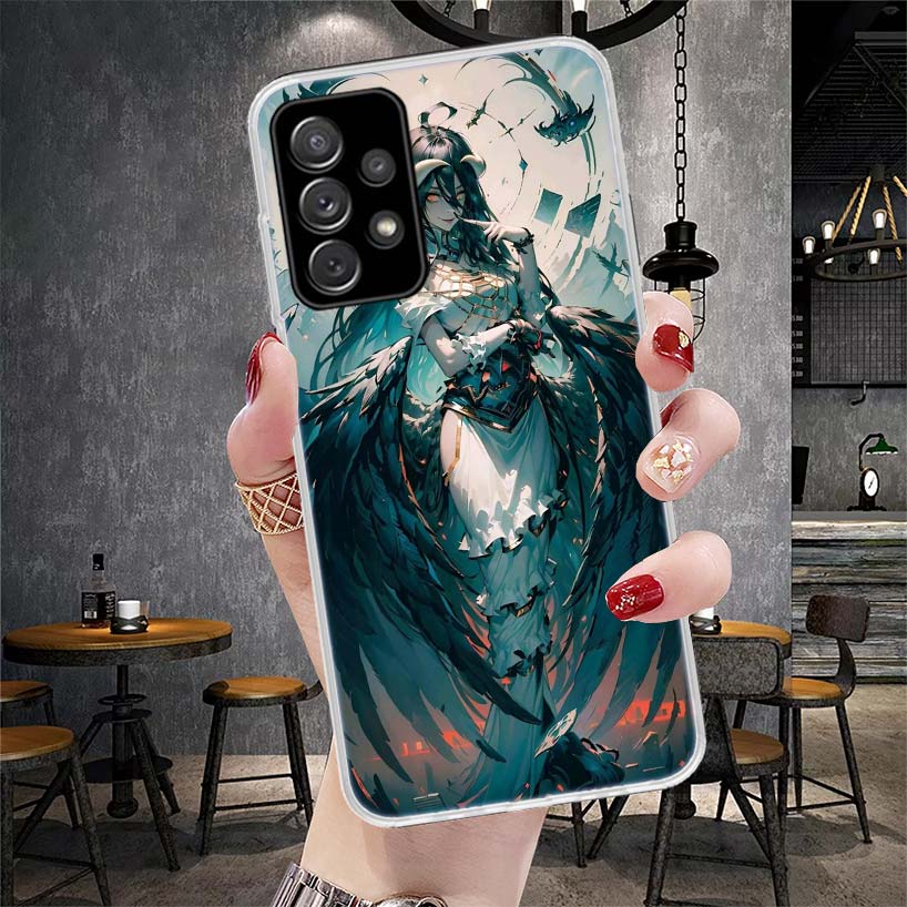 Мягкий чехол для телефона Albedo Overlord Anime для Samsung Galaxy A12 A22 A32 A52 A72 A02S A51 A50S A71 A70 A31 A20S Note 20 Ultra S10 A1