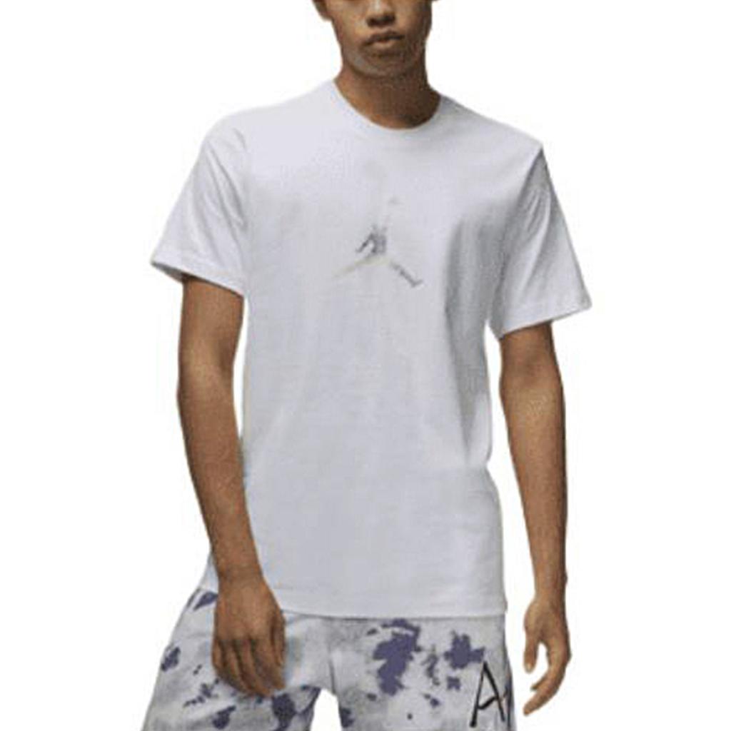 Jordan Спортивная футболка с монохромным логотипом и буквенным принтом Sport DNA, мужские топы с коротким рукавом, белые DO8899-100
