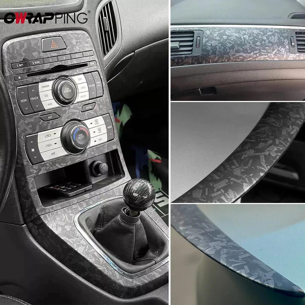 Автомобильная пленка для изменения цвета Водонепроницаемая кованая карбоновая виниловая наклейка Аксессуары для украшения консоли и компьютера Инструмент защиты