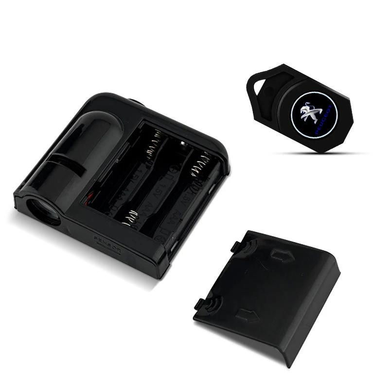 For Peugeot 1/2Pcs LED Welcome Light Car Door Projector Lamps Car Accessories For Peugeot 108 406 407 408 206 207 208 306 307 30