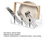 Utensil Holder Fork Spoon Organizer Durable Construction Large Capacity Transparent Design Tableware Storage Box Flatware Caddy