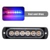 6LED Car Strobe Warning Light Grill Flashing Breakdown Emergency Light Car Truck Trailer Beacon Lamp LED Side Light For Cars 12V