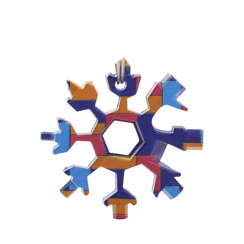 Многофункциональный инструмент «Снежинка» 18-в-1: Портативный шестигранный/восьмигранный ключ и отвертка