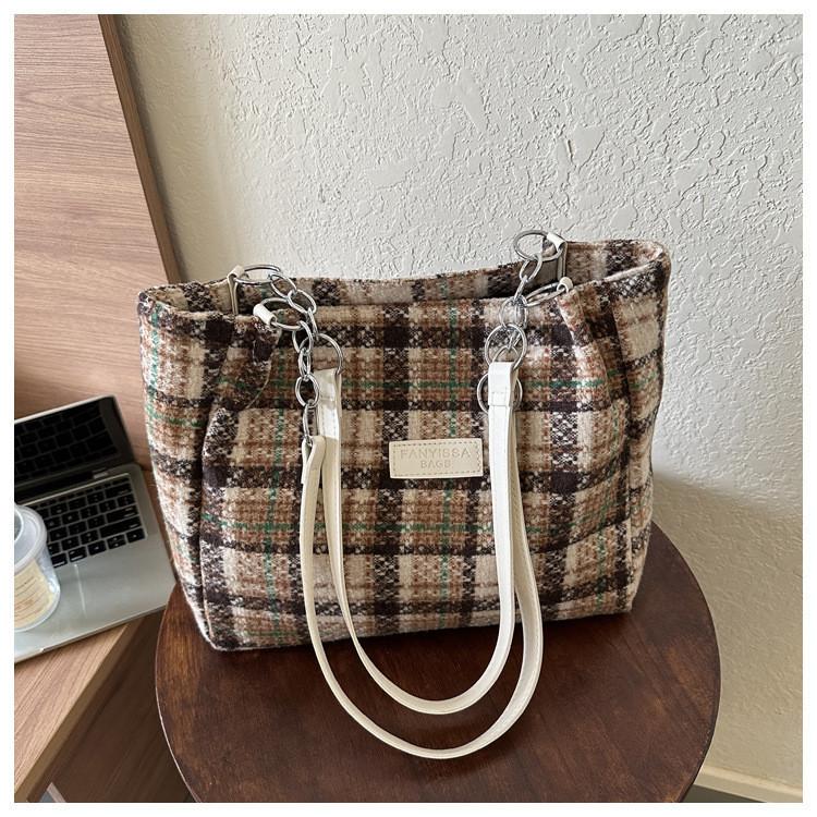 Trendy Street Style Large Nylon Tote Bag For College Students With Magnetic Closure