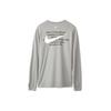 Nike Спортивная футболка с длинным рукавом Swoosh, мужские топы американского издания, серая CK2259-073