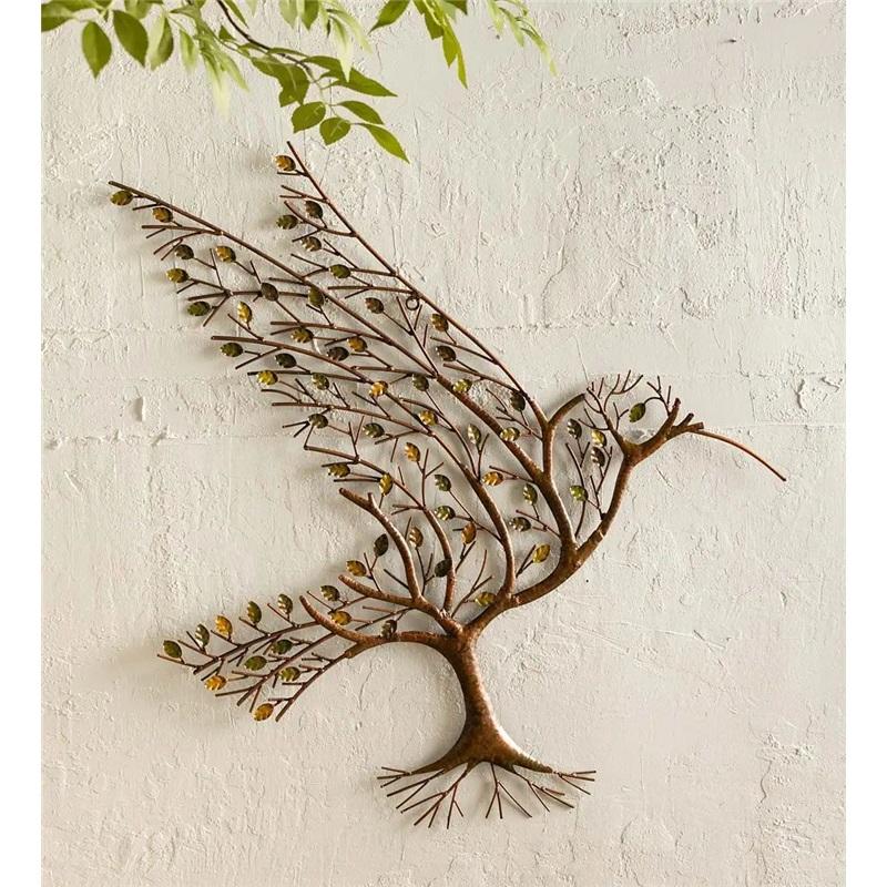 Колибри с ветками Металл