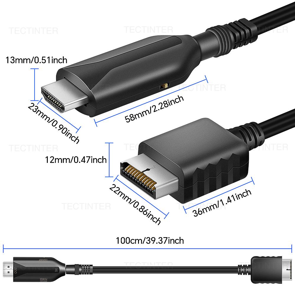 Для Playstation 2 HDMI-совместимый конвертер-адаптер Поддерживает режимы отображения PS2/PS1 для HDTV PC Full HD Адаптер-кабель