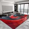 Nordic Luxury Geometric Carpets Fashion Red Large Living Room Carpet Anti Slip and Water Absorption Rugs for Bedroom Decor Mat
