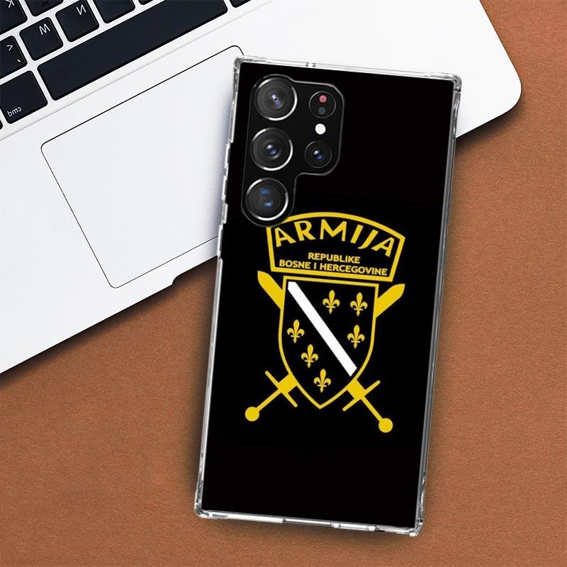 Чехол для телефона с флагом Боснии и Герцеговины для Samsung Galaxy S24 S23 S22 Ultra S21 S20 Fe S10 Plus S10E S9 S8 + Shell Coque