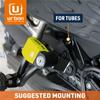 Urban UR352 Alarm Disc Lock with Transport Bracket for the Urban UR6 and Attaches To Motorcycle Screws or Tubes for Secure Transport of Locked Disc