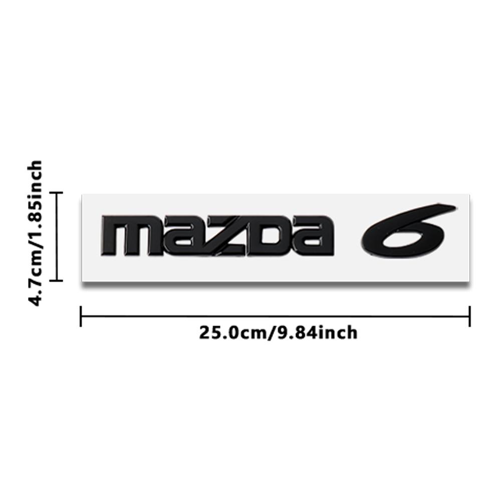 1PCS Car ABS Letter Logo Sticker Body Trunk Decoration Sticker Accessories For Mazda 3 5 6 7 Axela CX-5 CX-3 CX-4 Atenza Demio bv5
