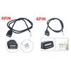 Radio Car USB Cable Adapter Stereo 2pcs 4Pin & 6Pin
