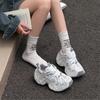 Папины кроссовки женские 2025 новые грязные маленькие грязные кроссовки платформа маффин ремешок мужские парные повседневные туфли