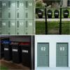 Reflective Digital Stickers Mailbox Stickers and Reflective Digital Labels To Mark House Numbers and Home Office Address Numbers