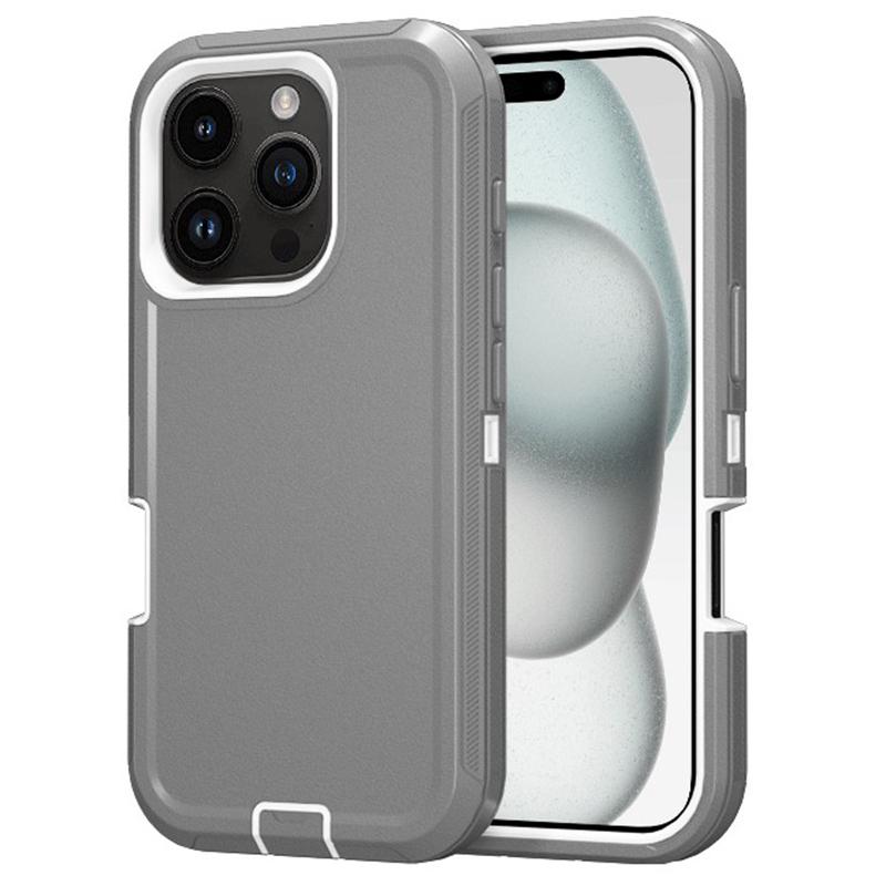 For iPhone 16 Pro Cell Phone Cases Detachable PC+TPU Drop-proof Back Protector Cover