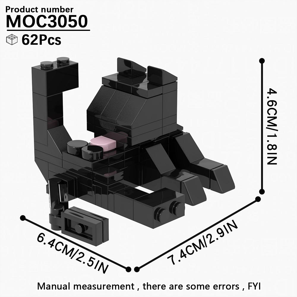MOOXI Серия Животные 62 шт. MOC Кирпичики Фигурки Кошек DIY Строительные Блоки Детские Обучающие Игрушки Для Детей Подарок на День Рождения MOC3042-3045