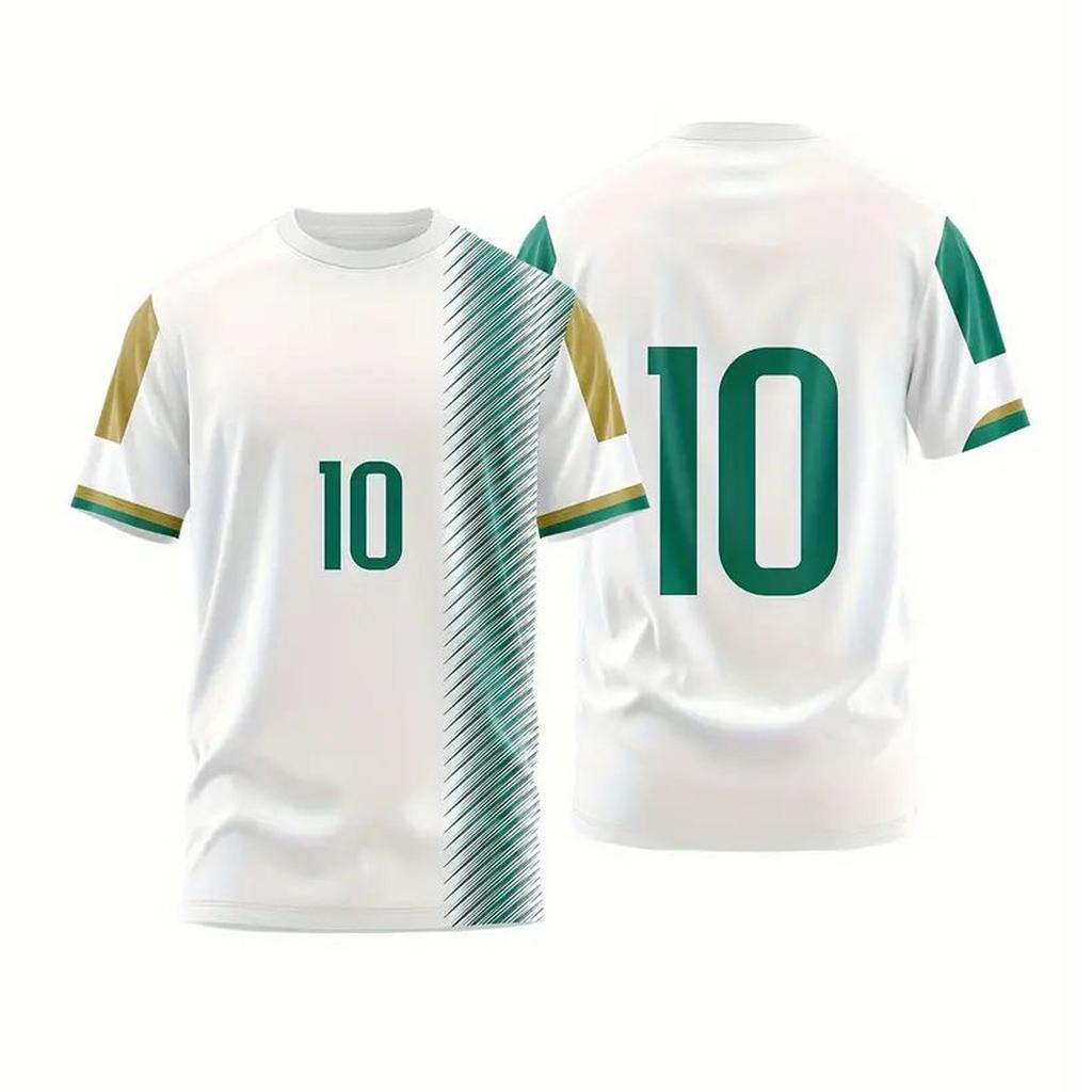 Летняя мужская футболка ST, повседневная футболка с коротким рукавом, футболка с принтом «10», уличная спортивная мужская одежда больших размеров