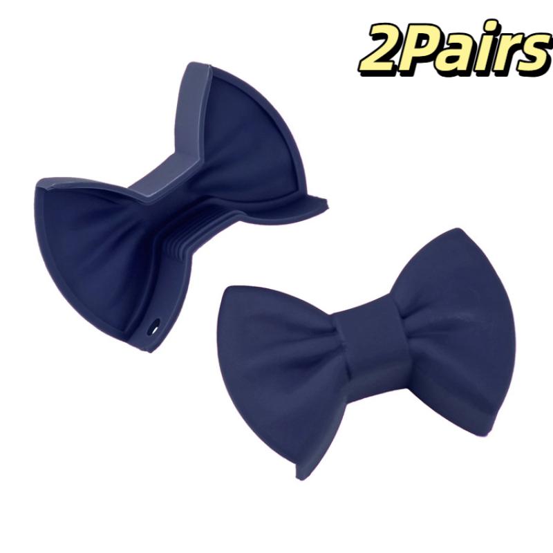 Зажим для кухонной кастрюли, противоожоговая, нескользящая крышка ручки, креативная кулинарная духовка, зажим для перчаток, зажим для кастрюли, кухонные гаджеты, дизайн в форме банта