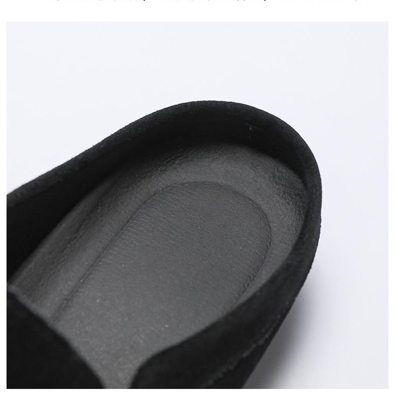 Men's Loafers Men's Light Men's Bean Shoes Men's Shoes Summer Style Slip-on Set Feet Breathable Casual Half Slippers Men