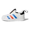 adidas Оригинальные кроссовки Superstar Winter 360 Удобные Универсальные Низкие Кроссовки для ходьбы Детская обувь Белый Синий Красный BY9937