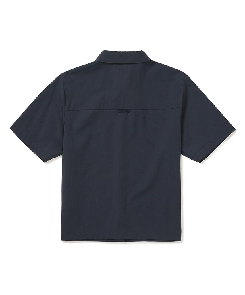 SNOWPEAK APPAREL Женская короткорукавная рубашка Airdots с карманом (S25Mwtsh35) военно-морской флот
