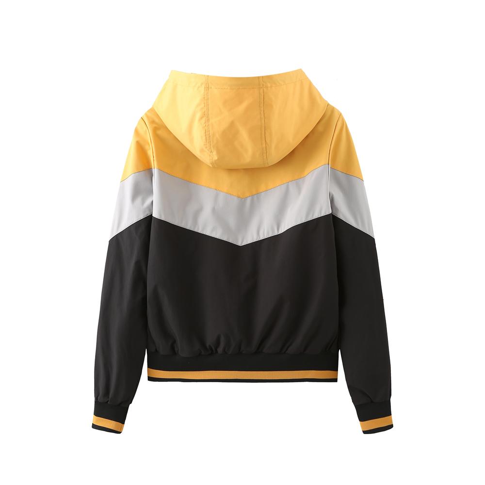 Женские ветровки Тонкая застежка-молния Куртки с капюшоном Легкий дождевик Короткий плащ Весна Осень Ветровка Уличная повседневная одежда