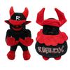Плюшевая игрушка Roblox Forsaken Guest 666 Черная с красными рогами Мягкая набивная Игровой персонаж Кукла Коллекционная Подарок для детей Фанатов Roblox