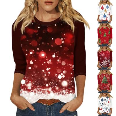 Женский модный повседневный пуловер с рукавами 3/4 и воротником-стойкой